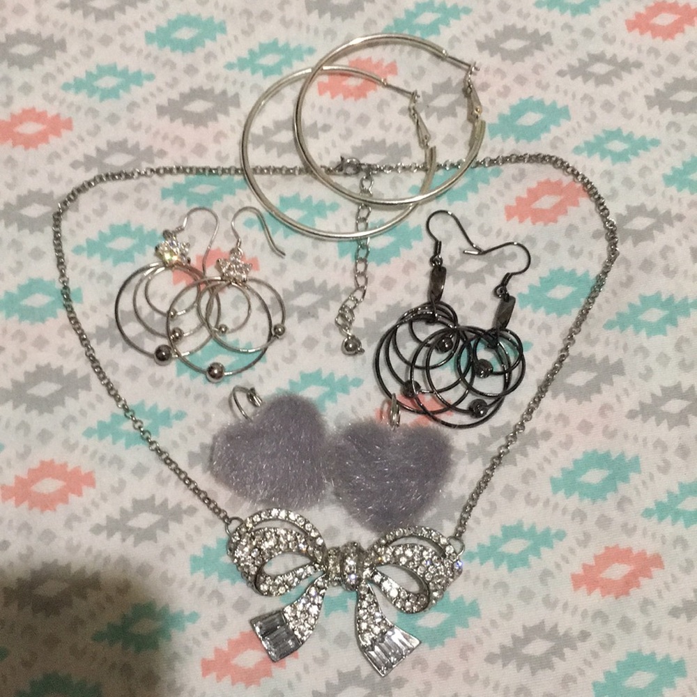 Earrings and necklace set for $10